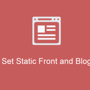 static-front-page