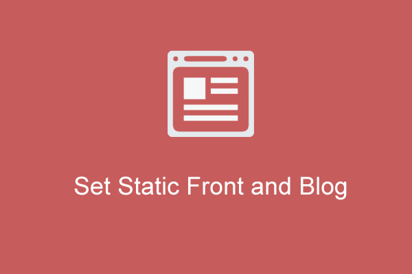 static-front-page